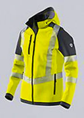 BP® Stretch- Softshell Jack Met Hoge Zichtbaarheid 2034