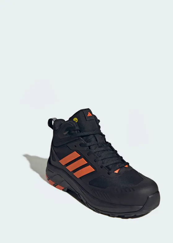 adidas Gradix Mid S3S Zwart/Oranje Werkschoenen