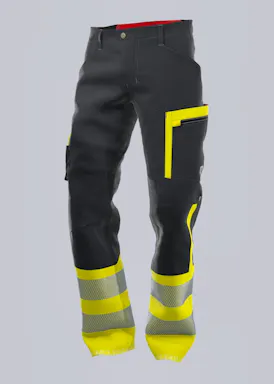 BP® Hybride Broek Met Hoge Zichtbaarheid Kl.1 En Kniezakken 2047