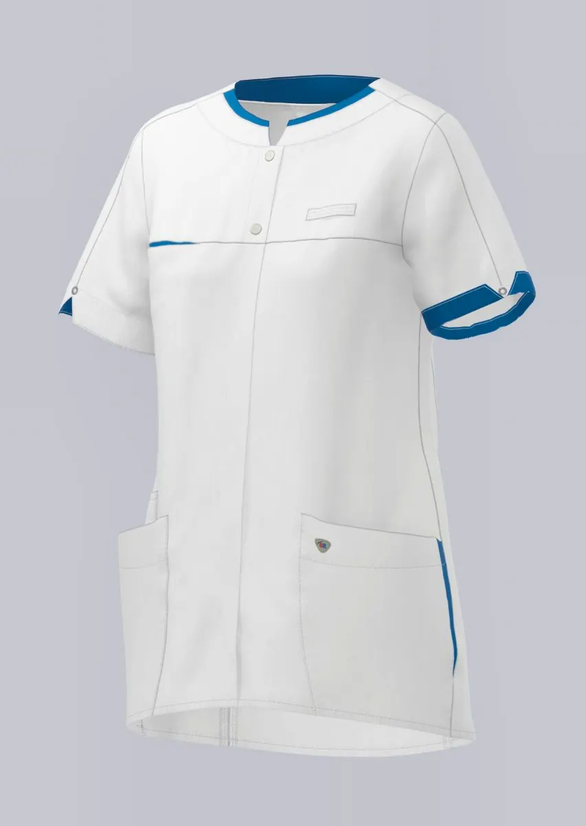 Weiß/blau