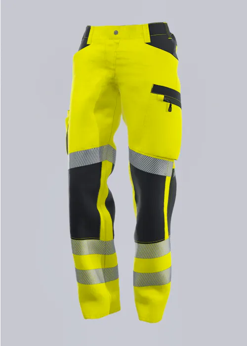 BP® pantalon stretch haute visibilité avec poches pour genouillères pour femmes 2046