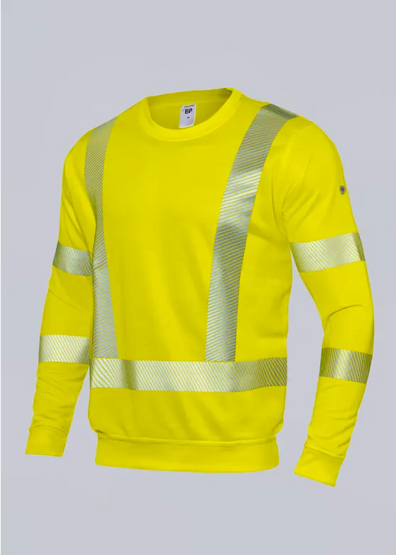 BP® 2134 Sweatshirt – hohe Sichtbarkeit, reflektierend, Slim-Fit