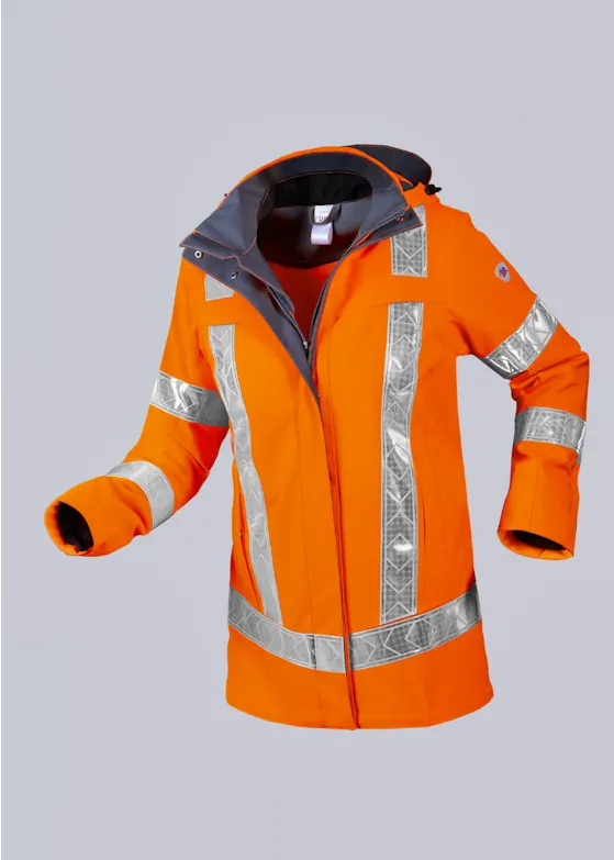 BP® wind- und wasserdichte Damenjacke mit hoher Sichtbarkeit 2127