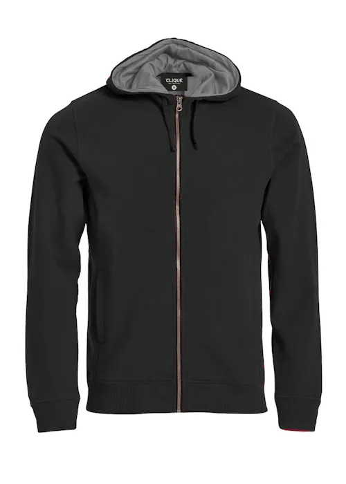 Clique sweat à capuche zippé intégral
