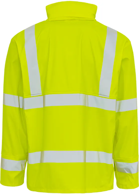 Elka Rainwear 026300R Dry Zone Visible PU Rain Jacket, Hi-Vis