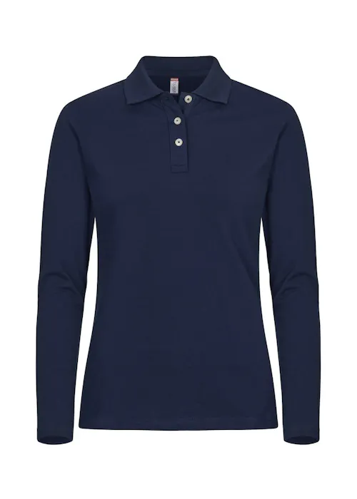 Clique 028263 Poloshirt L/S Stretch Premium