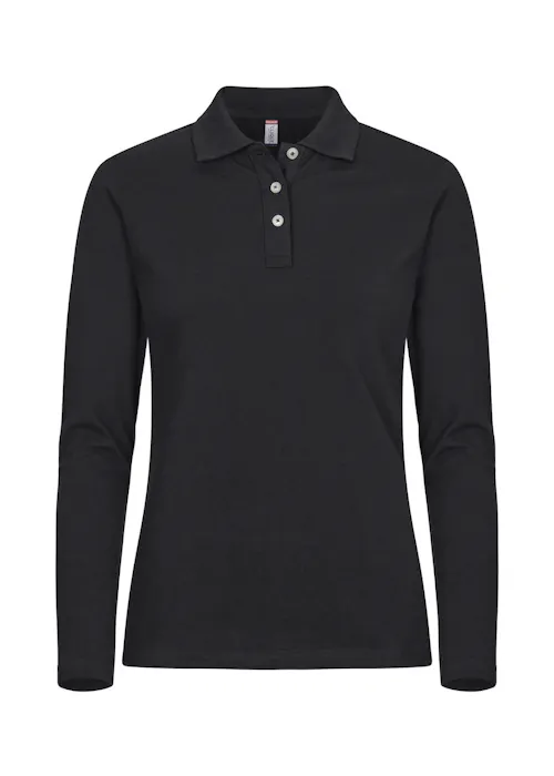 Clique 028263 Poloshirt L/S Stretch Premium