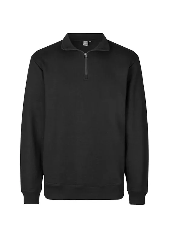 ID Identity Pro Wear Care 0384 Sweater Unbrushed ¼ Zip Regular Fit
