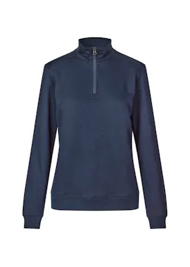 ID Identity Pro Wear Care 0385 Sweater Unbrushed ¼ Zip Regular Fit Dames