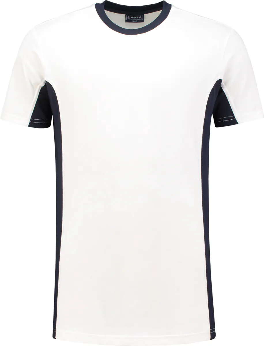 Wit/marineblauw