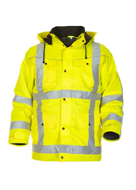 Hydrowear Lokeren hoge zichtbaarheidsjas geel
