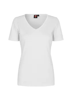 ID Identity Interlock T-shirt 0506 V-neck Slim Fit Dames miniatuur