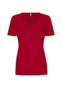 ID Identity Interlock T-shirt 0506 V-neck Slim Fit Dames miniatuur