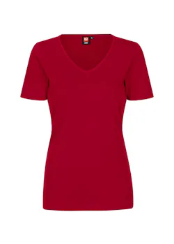 ID Identity Interlock T-shirt 0506 V-neck Slim Fit Dames miniatuur