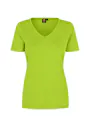 ID Identity Interlock T-shirt 0506 V-neck Slim Fit Dames miniatuur