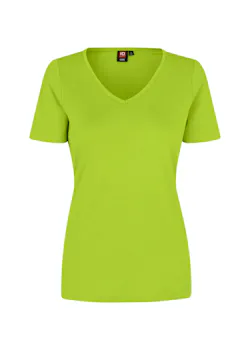 ID Identity Interlock T-shirt 0506 V-neck Slim Fit Dames miniatuur