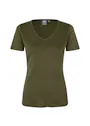 ID Identity Interlock T-shirt 0506 V-neck Slim Fit Dames miniatuur
