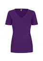 ID Identity Interlock T-shirt 0506 V-neck Slim Fit Dames miniatuur