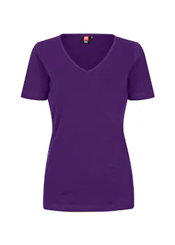 ID Identity Interlock T-shirt 0506 V-neck Slim Fit Dames miniatuur