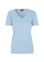 ID Identity Interlock T-shirt 0506 V-neck Slim Fit Dames miniatuur