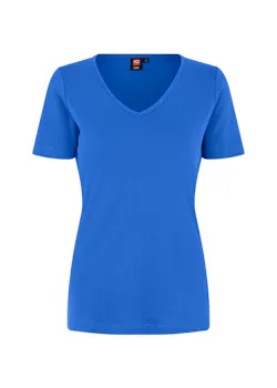 ID Identity Interlock T-shirt 0506 V-neck Slim Fit Dames miniatuur