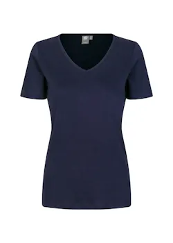 ID Identity Interlock T-shirt 0506 V-neck Slim Fit Dames miniatuur