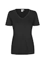 ID Identity Interlock T-shirt 0506 V-neck Slim Fit Dames miniatuur