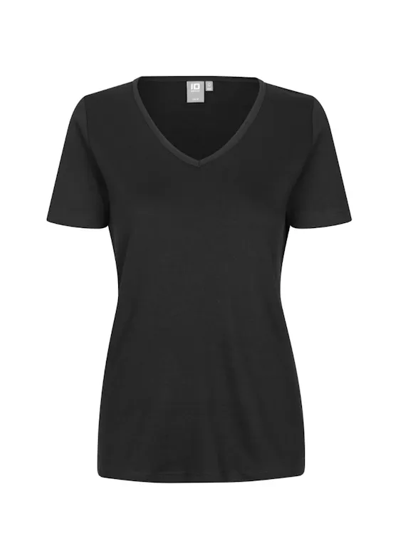 ID Identity Interlock T-shirt 0506 V-neck Slim Fit Dames
