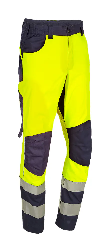 High Vis Geel/Marineblauw