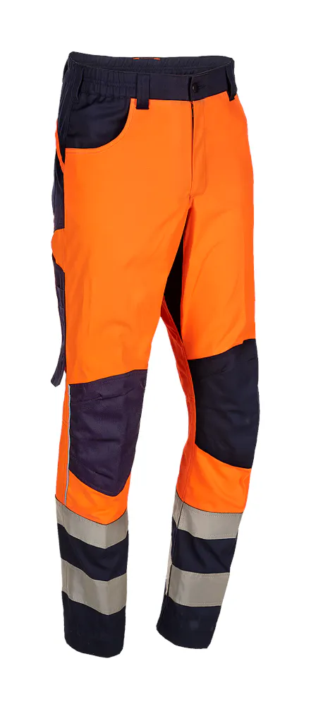 High Vis Oranje/Marineblauw