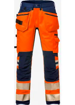Fristads High Vis Werkbroek Stretch Dames Klasse 2 2710 Plu miniatuur