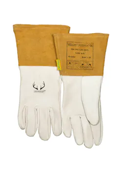 Weldas 10-2304 Softouch™ Zacht Glad Hertenleer Met Kap Van Split Rundleer