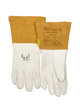 Weldas 10-2304 Softouch™ Zacht Glad Hertenleer Met Kap Van Split Rundleer