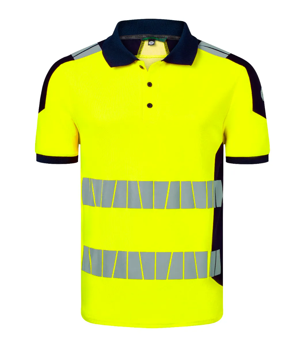 High Vis Geel/Marineblauw