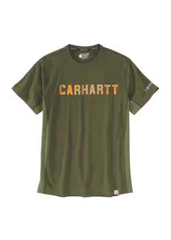 Carhartt 105203 T-Shirts S/S Logo Force Flex Block Regular Fit miniatuur