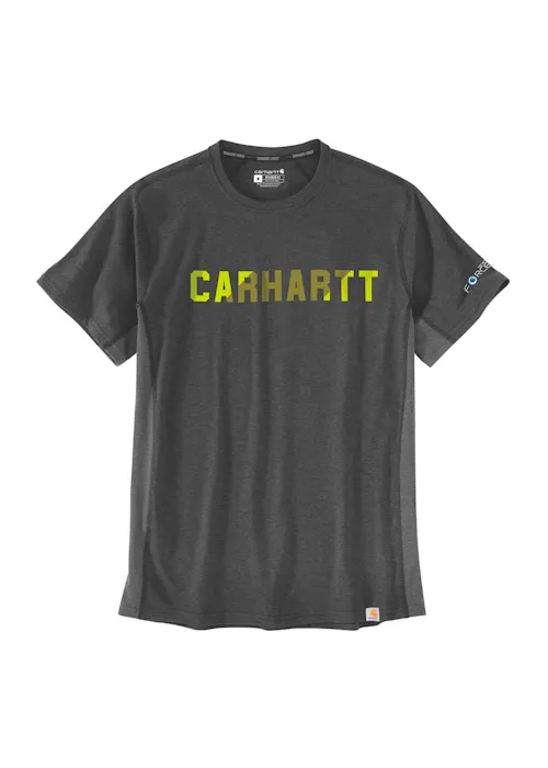 Carhartt 105203 T-Shirts S/S Logo Force Flex Block Regular Fit