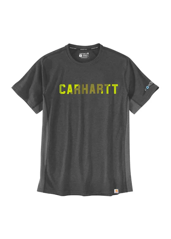 Carhartt 105203 T-Shirts S/S Logo Force Flex Block Regular Fit