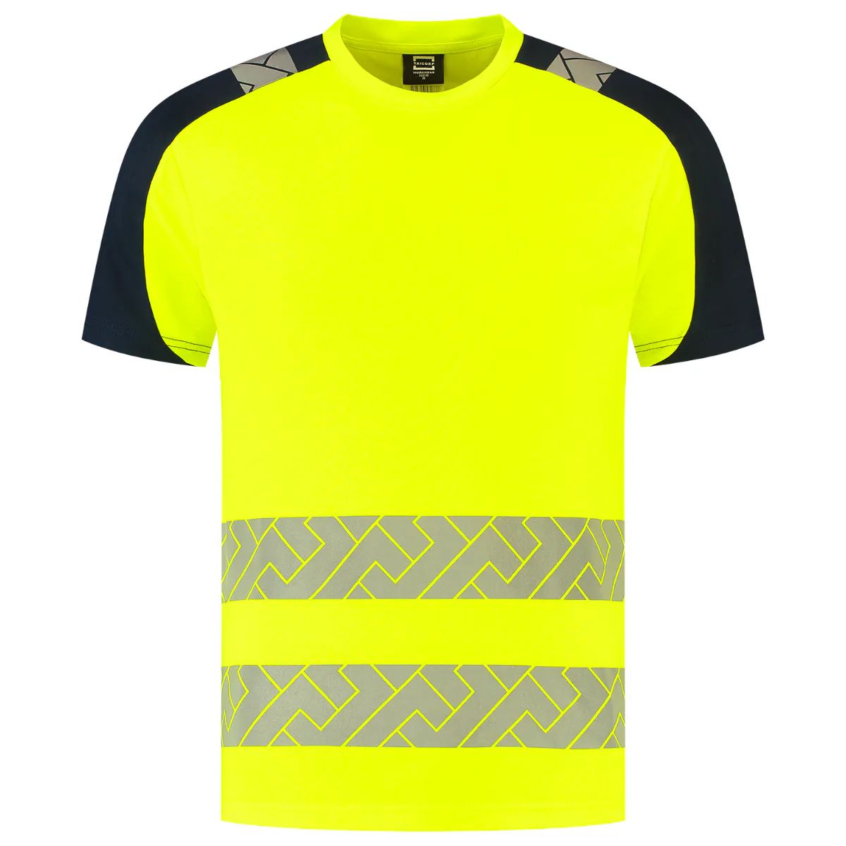 High Vis Geel/Marineblauw