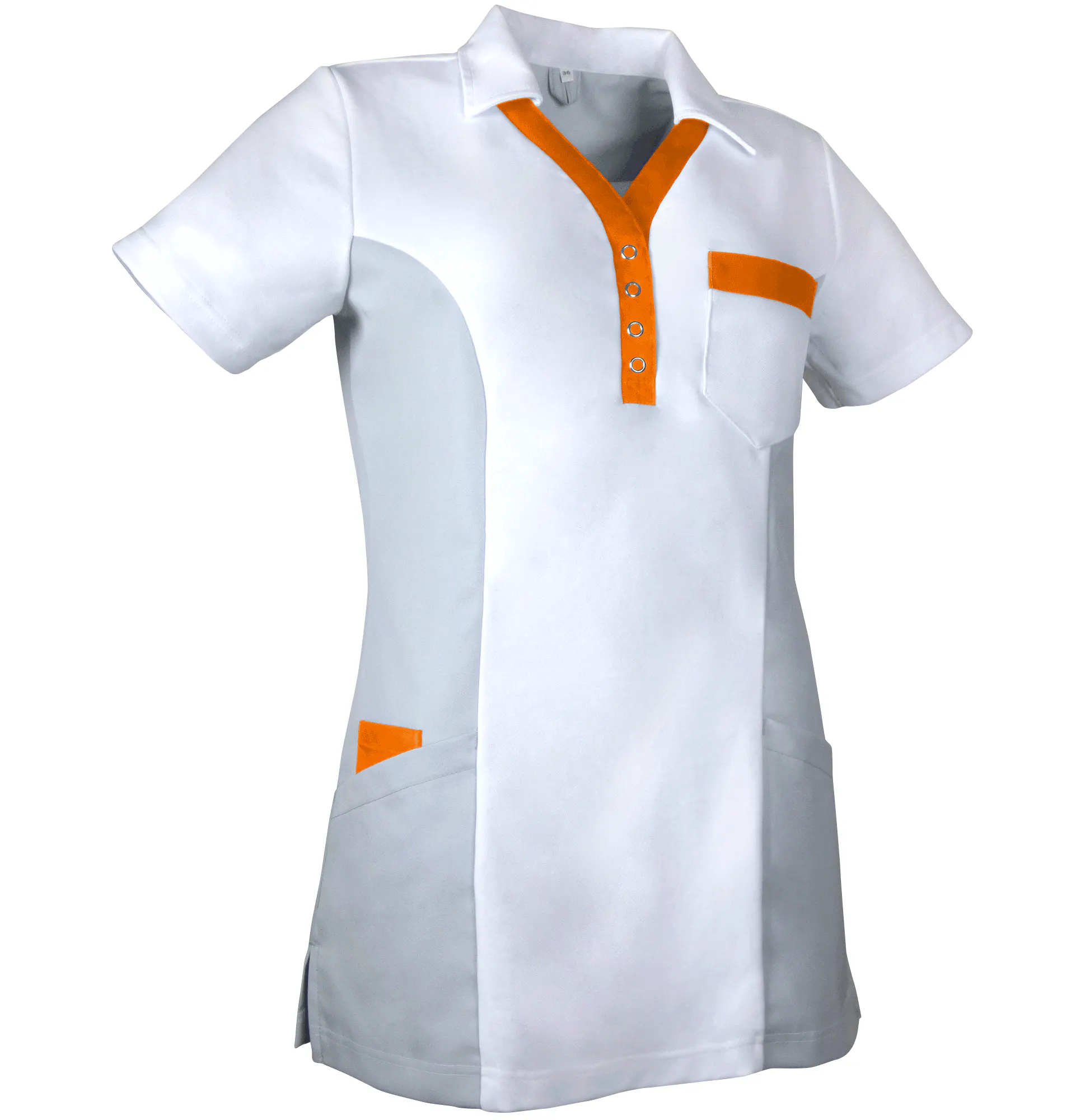weiß/orange