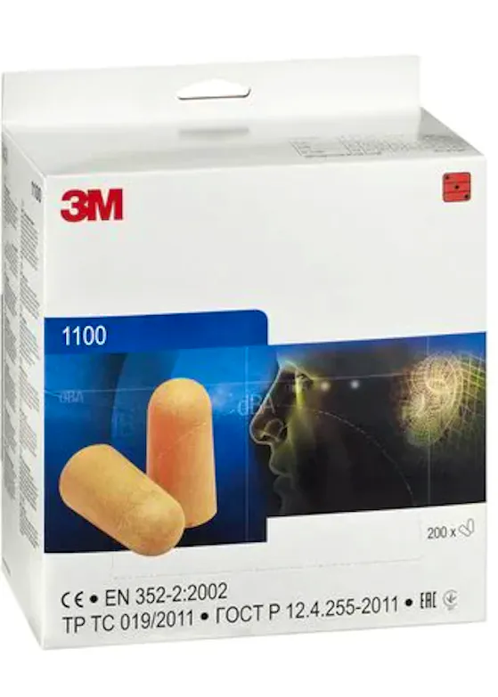 3M EAR 1100 Ohrstöpsel ohne Band (200 Stück)