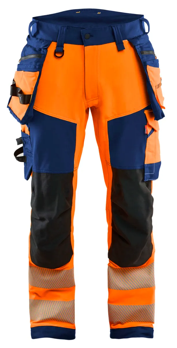 High Vis Orange/Marineblau