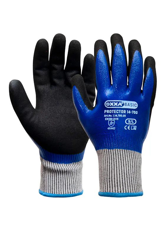 Oxxa Basic Protector 14-700 – Schnittschutz-Arbeitshandschuh, Schnittklasse D