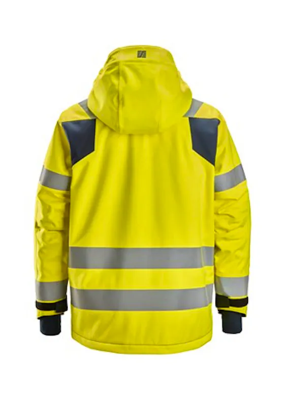 Snickers Waterdichte Isolerend Jack met Capuchon High-Vis Klasse 3 1162