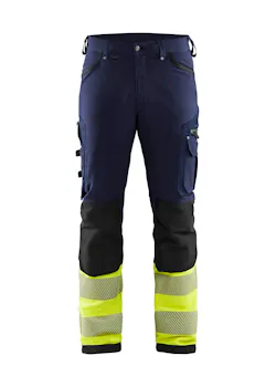 Blåkläder 1193 High Visibility Werkbroek met 4-weg Stretch zonder Spijkerzakken