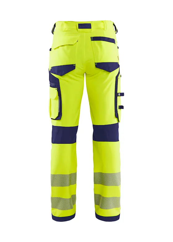 Blåkläder 1197 High-Visibility-Arbeitshose mit 4-Wege-Stretch, ohne Nageltaschen