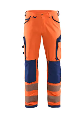 Blåkläder 1197 High Visibility Werkbroek met 4-Weg Stretch zonder Spijkerzakken