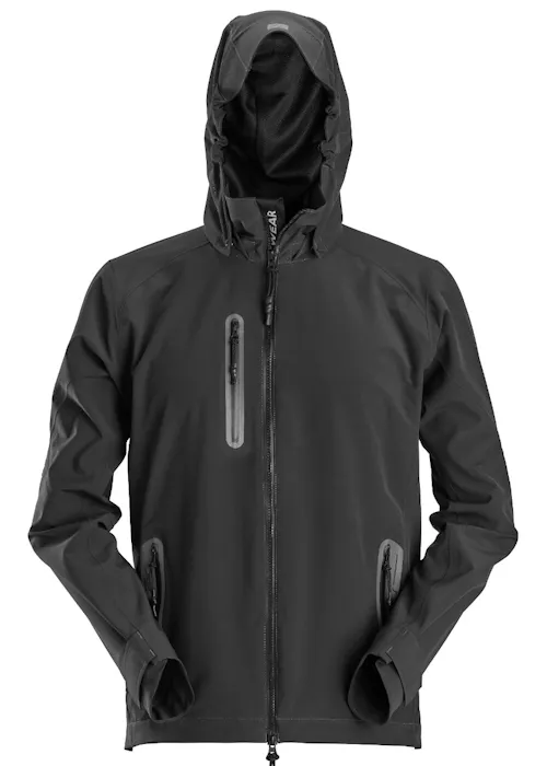 Snickers Workwear Flexiwork, Waterdicht Soft Shell Jack met Capuchon 1218