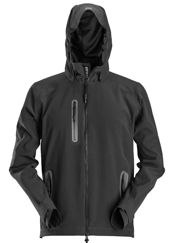 Snickers Workwear Flexiwork, Waterdicht Soft Shell Jack met Capuchon 1218