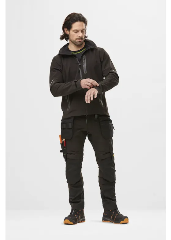 Snickers Workwear Flexiwork, Waterdicht Soft Shell Jack met Capuchon 1218