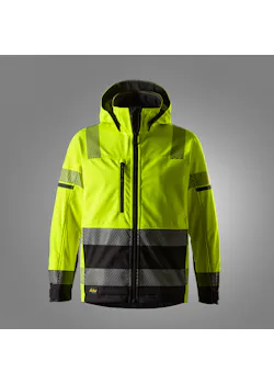 Snickers Workwear 1232 High-Vis Softshell Werkjas, Klasse 3 miniatuur